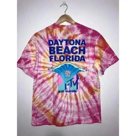 MTV T-Shirt 90s Vintage inspired Spring Break Daytona Beach 91” - Picture 4 of 6